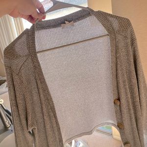 Short grey cardigan! Size large